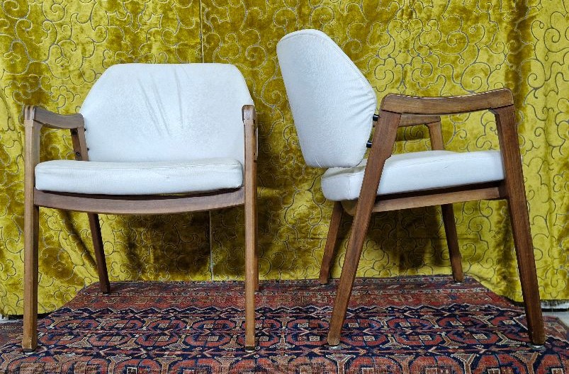 Pair Of Armchairs Model 814 Ico Parisi - Meda (1916 -1996)