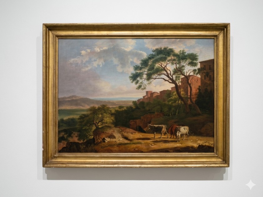PAYSAGE AVEC DES ANIMAUX