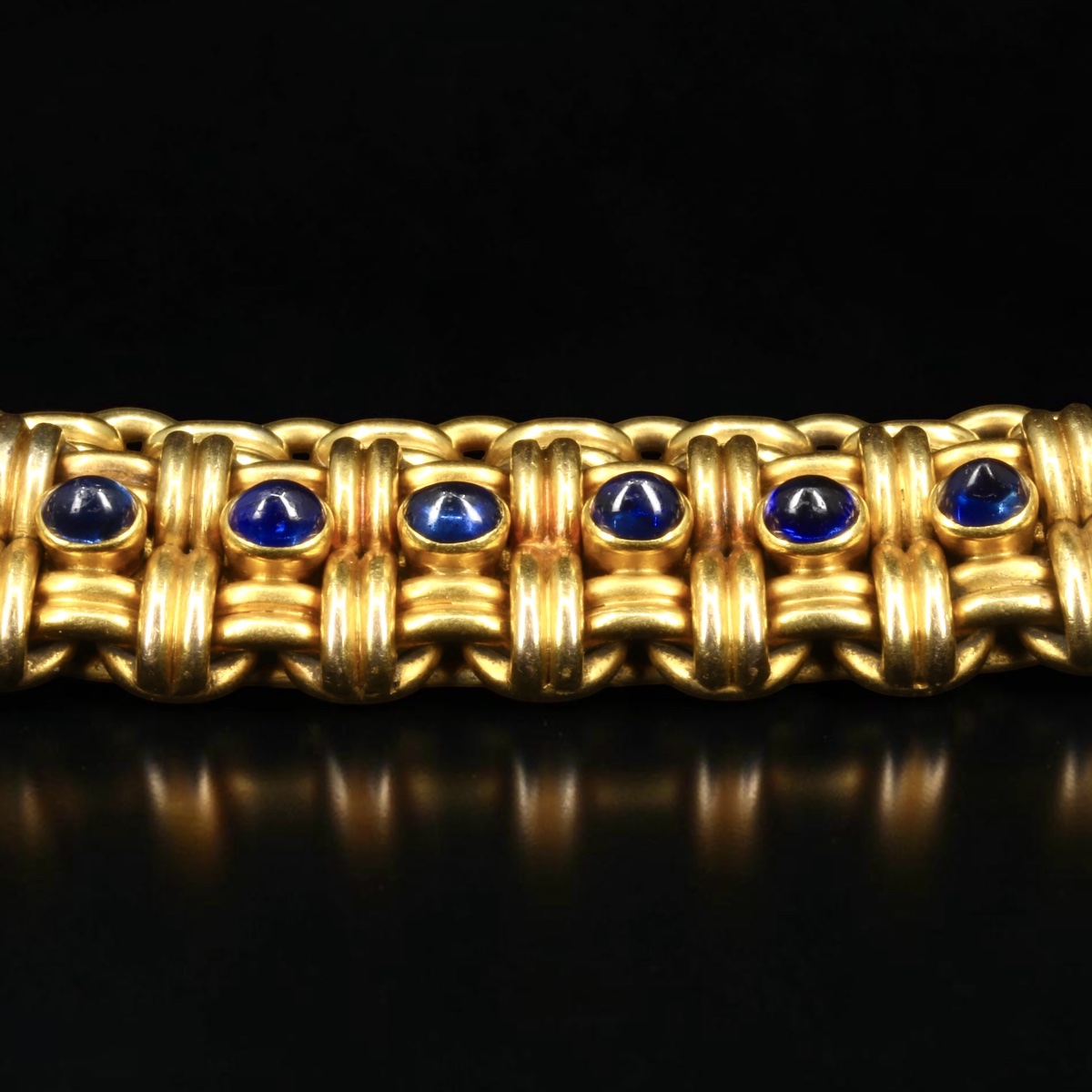 Friedrich Köchli - Antique Gold And Sapphire Bracelet-photo-4