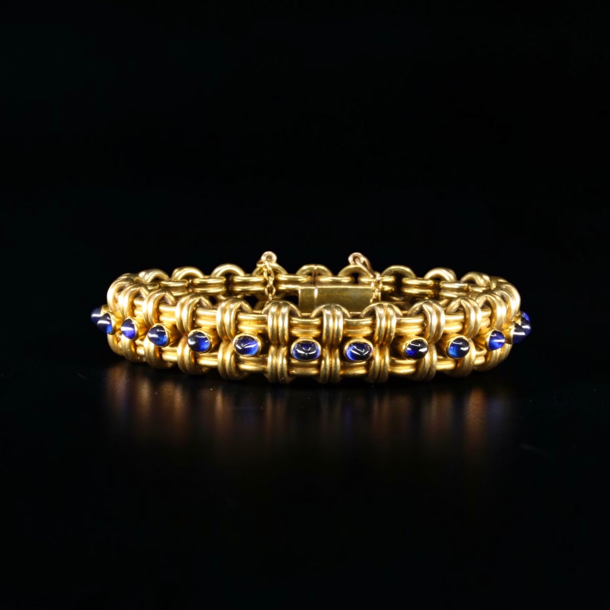 Friedrich Köchli - Antique Gold And Sapphire Bracelet-photo-1