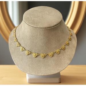 COLLIER ANCIEN EN OR JAUNE 18KT