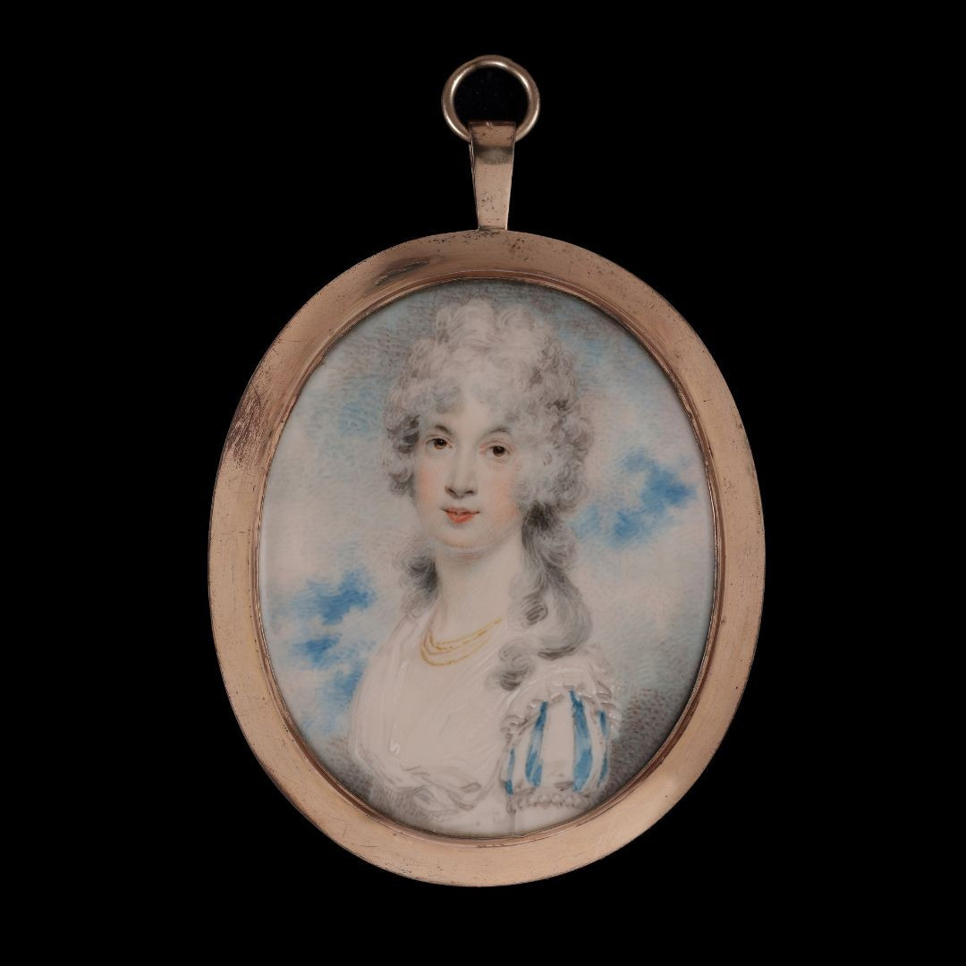 Portrait miniature of a Lady, possibly Mrs Bardsley