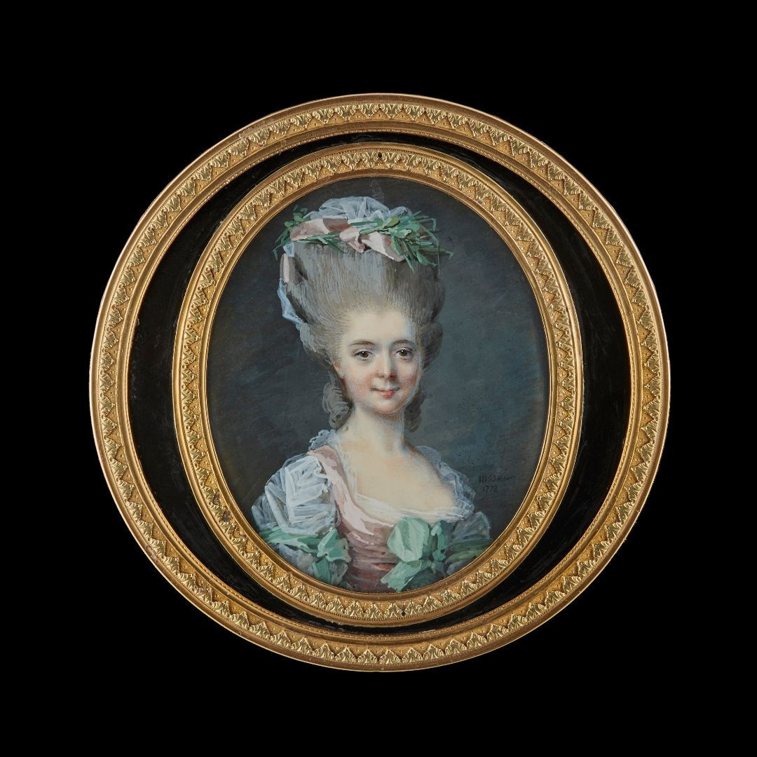 Portrait miniature de Charlotte-Albertine-Josèphe-Maria de Buisseret (1763-1785)