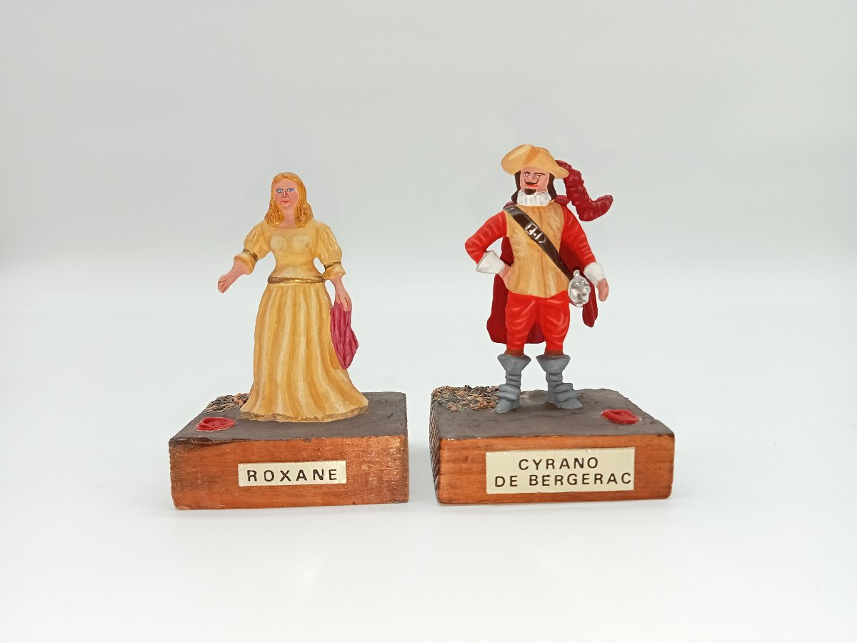 Cyrano de Bergerac. 10 figurines théâtre,retraçant la pièce d'Edmond Rostang par Guilbard-photo-2