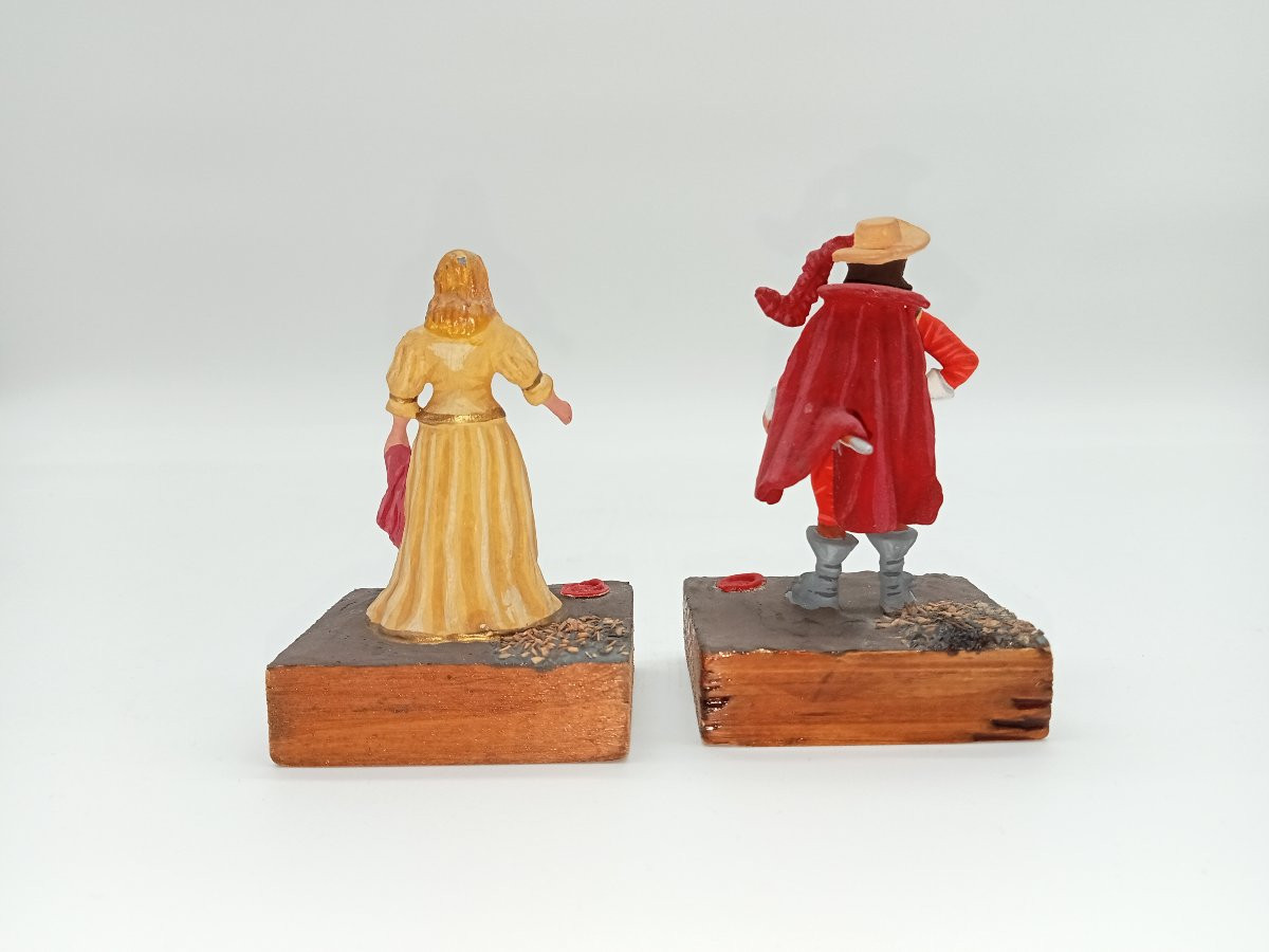  Cyrano de Bergerac. 10 figurines théâtre,retraçant la pièce d'Edmond Rostang par Guilbard-photo-3