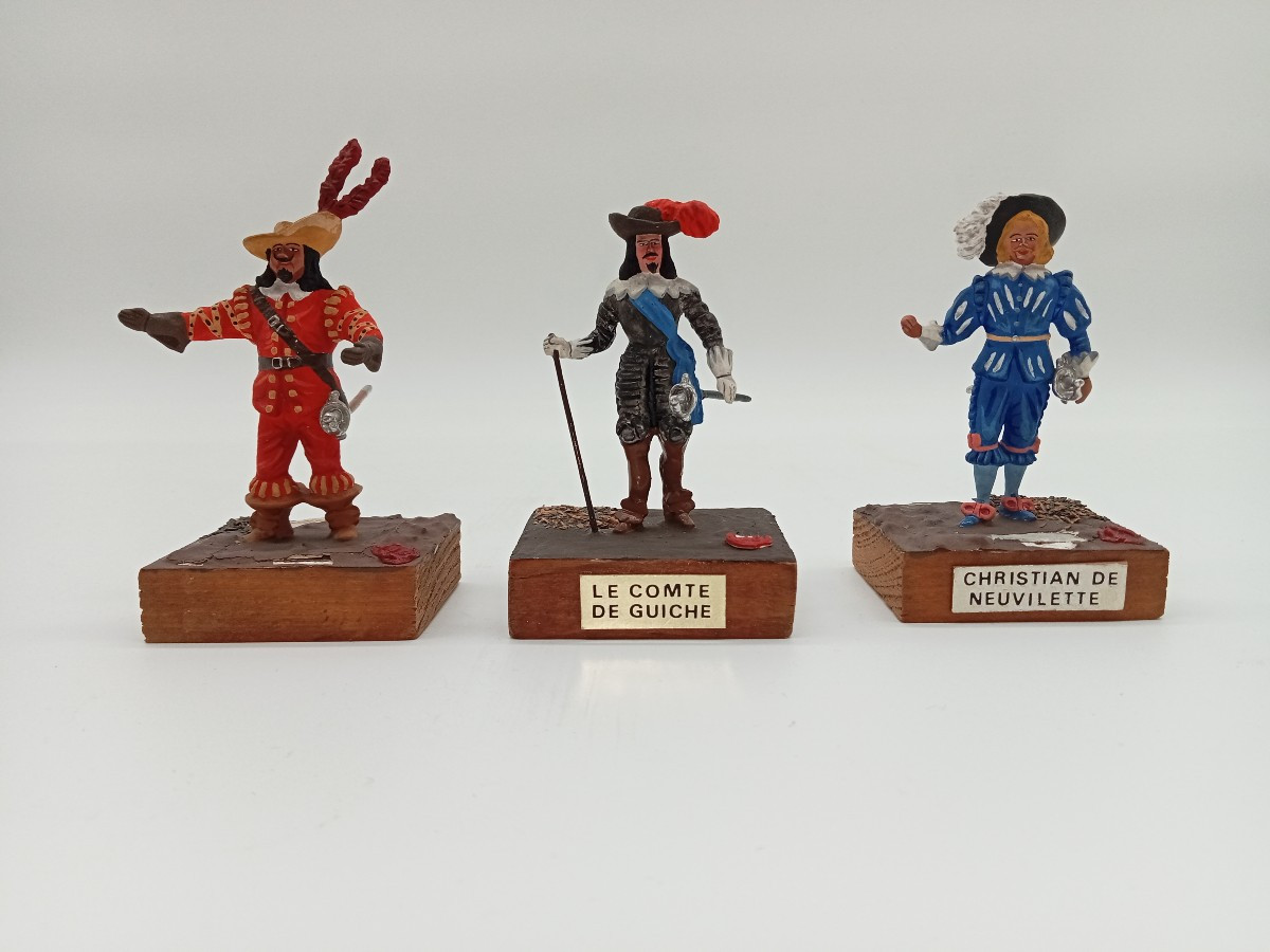  Cyrano de Bergerac. 10 figurines théâtre,retraçant la pièce d'Edmond Rostang par Guilbard-photo-2
