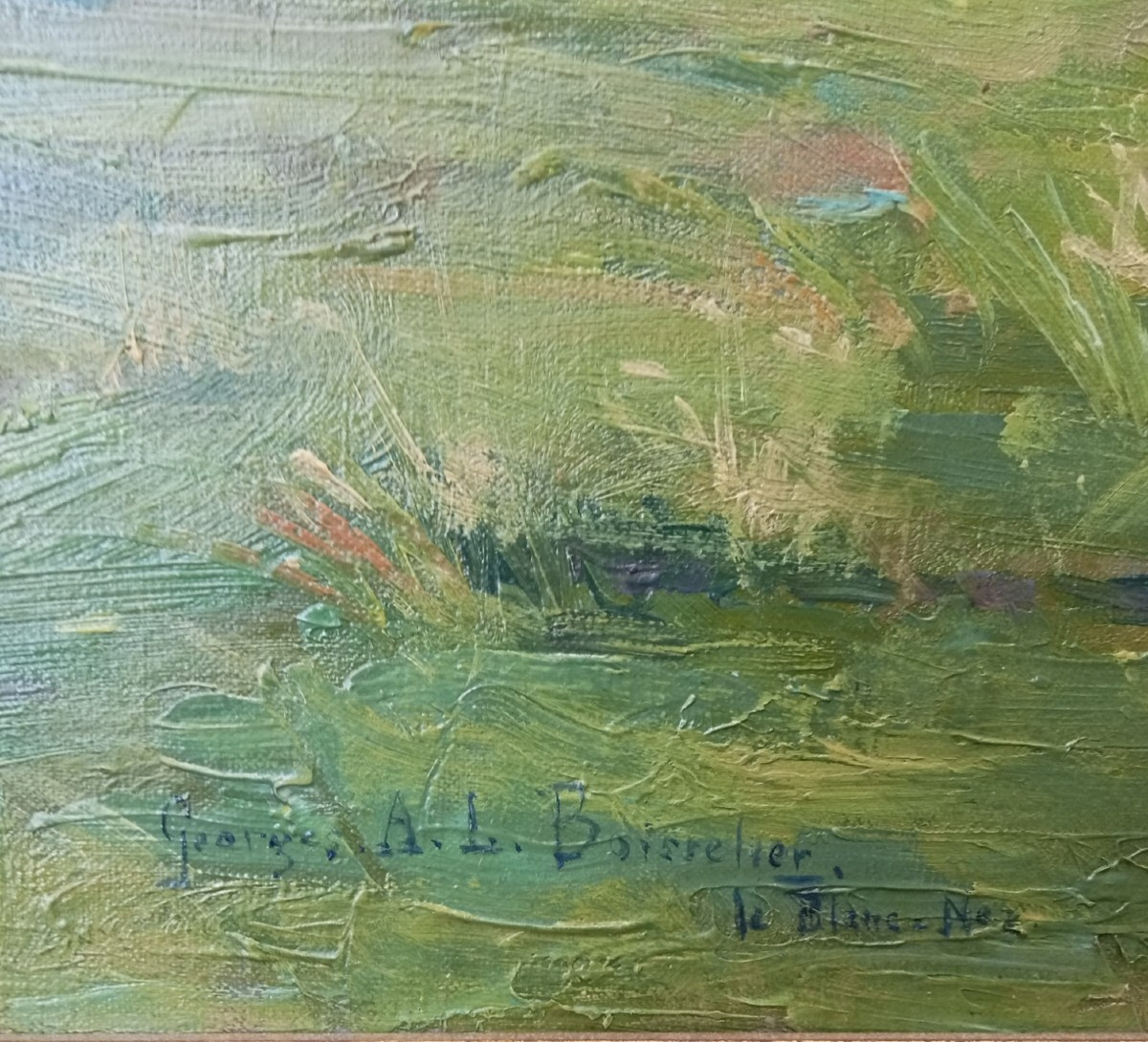 Cap Blanc-nez, Oil On Canvas Signed Boisselier 1876-1943, Escalles, Pas-de-calais, 20th Century-photo-2