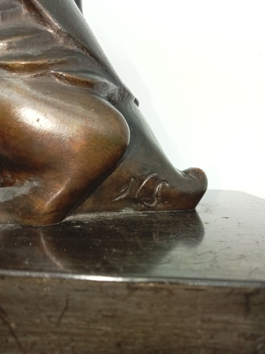 "oie", bronze animalier signé Nicolas SOKOLNICKI art deco vers 1940-photo-3