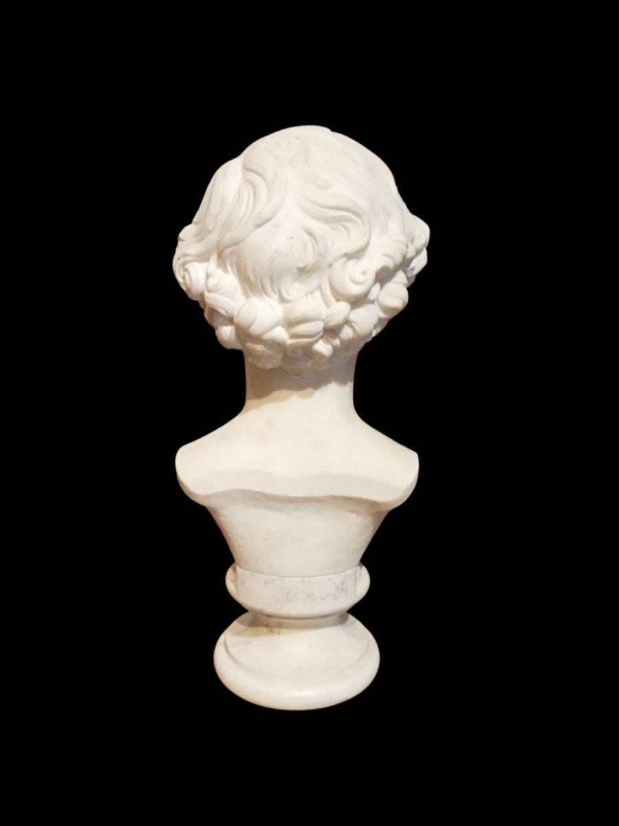 Sculpture, Marble Bust Of Louis-napoleon, Imperial Prince, Second Empire Period -photo-2