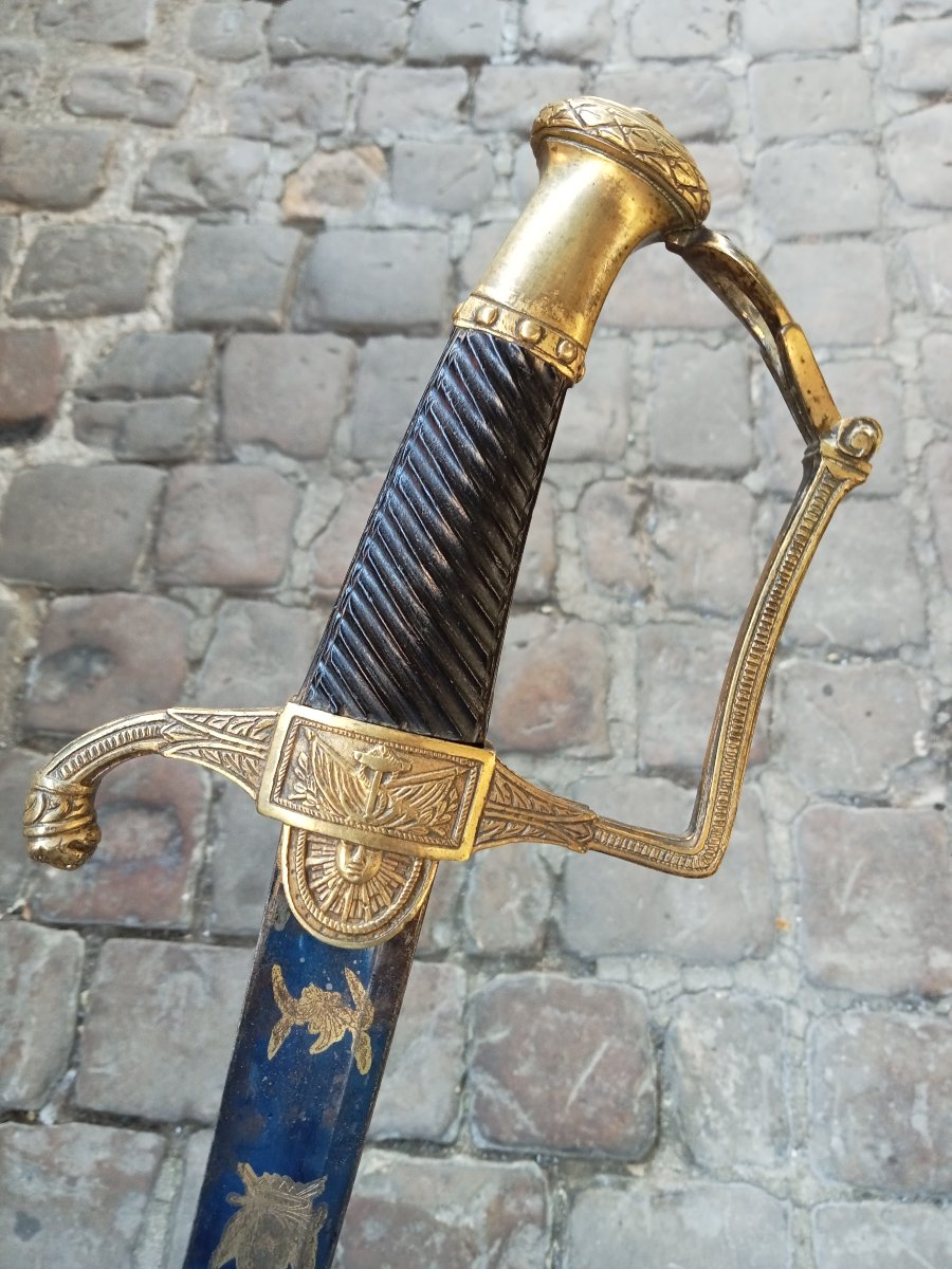 Navy Senior Officer's Saber, Pairial Model, Year XII (1804), First Empire -photo-1