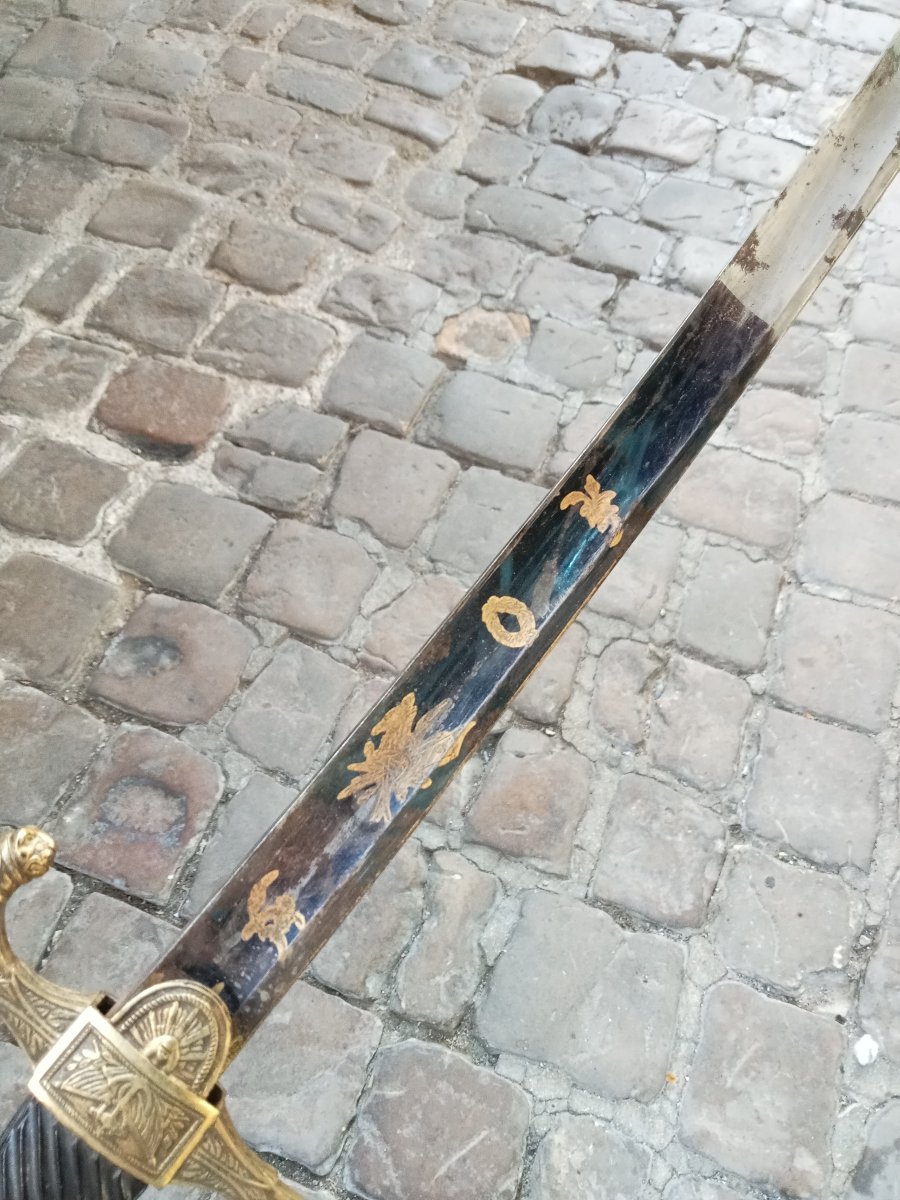 Navy Senior Officer's Saber, Pairial Model, Year XII (1804), First Empire -photo-2