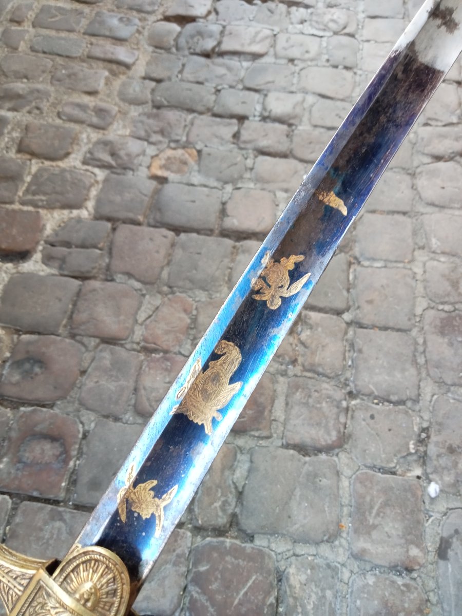 Navy Senior Officer's Saber, Pairial Model, Year XII (1804), First Empire -photo-3