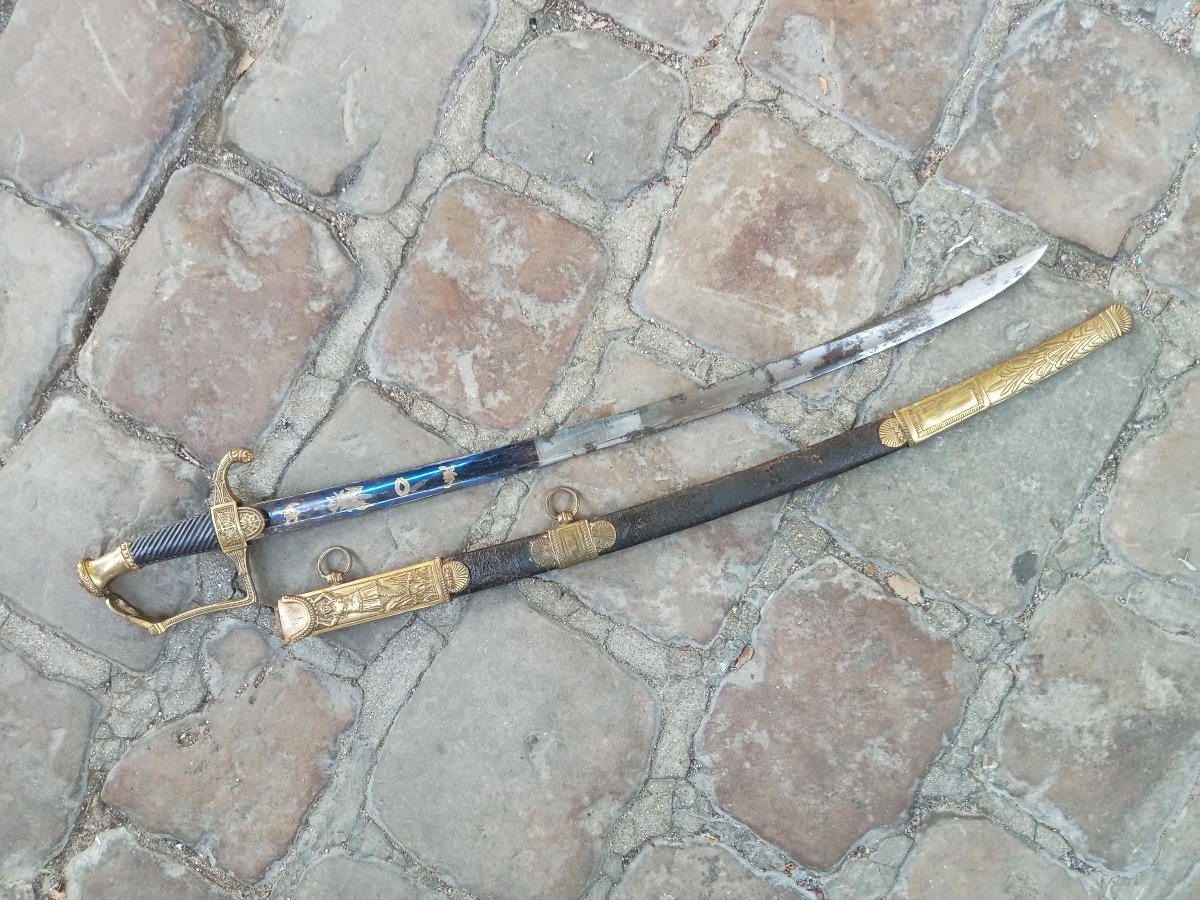 Navy Senior Officer's Saber, Pairial Model, Year XII (1804), First Empire 