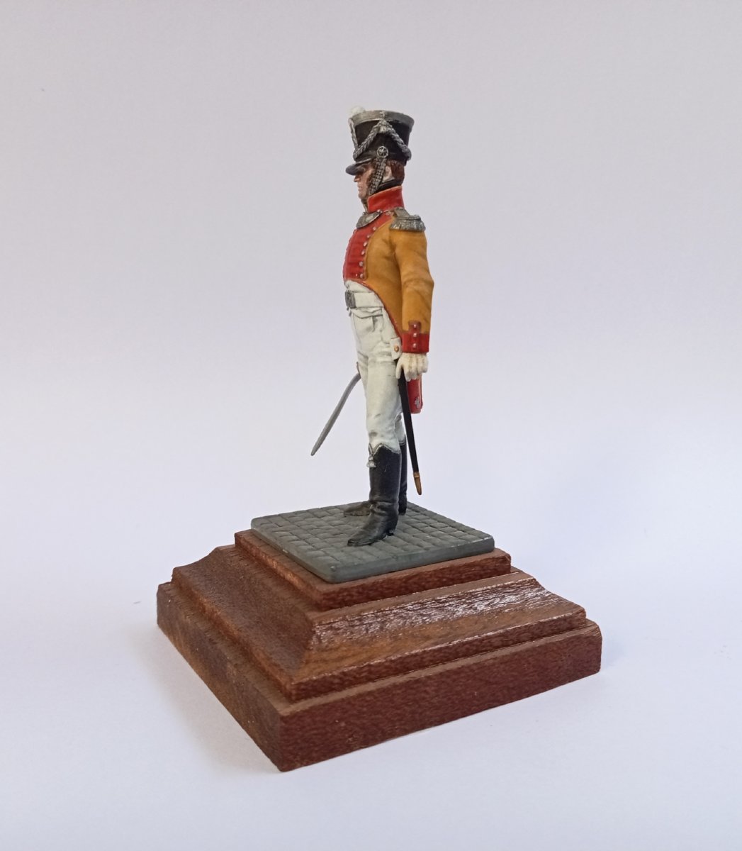 soldat de plomb, figurine peinture fine, officier du Bataillon de Neuchâtel, 1er Empire, 1808-photo-3