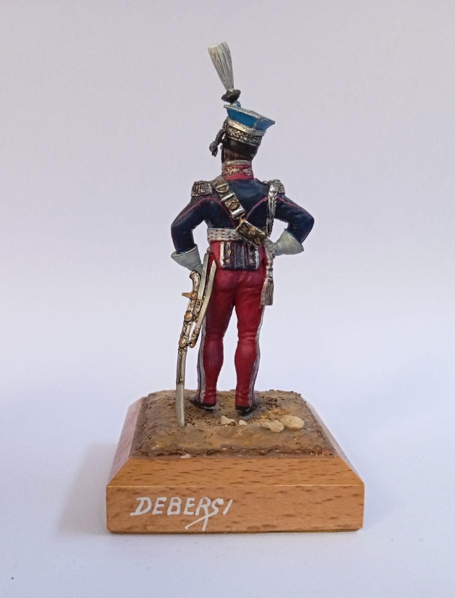 soldat de plomb, figurine peinture fine, Prince Poniatowski 1er Empire, Debersi-photo-3