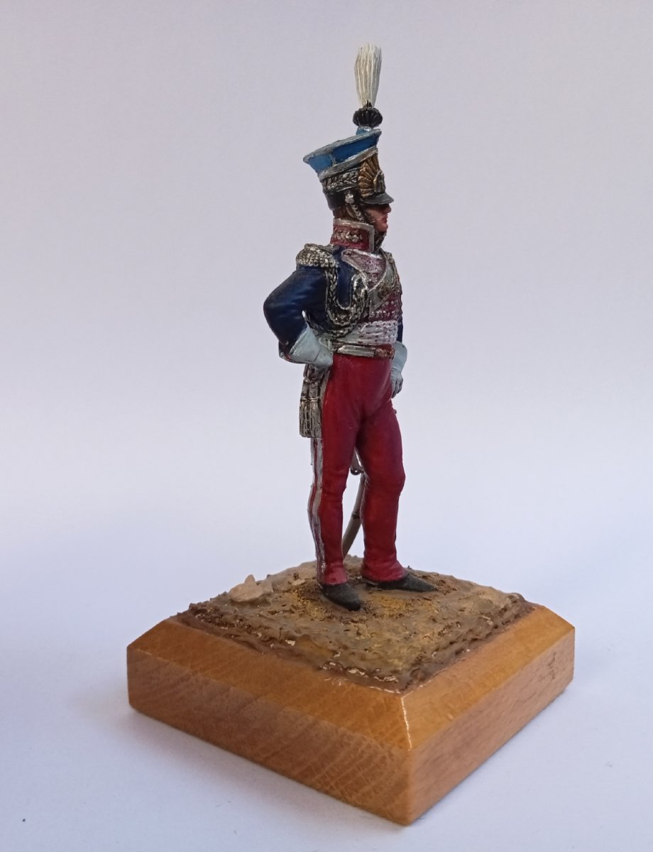 soldat de plomb, figurine peinture fine, Prince Poniatowski 1er Empire, Debersi-photo-4