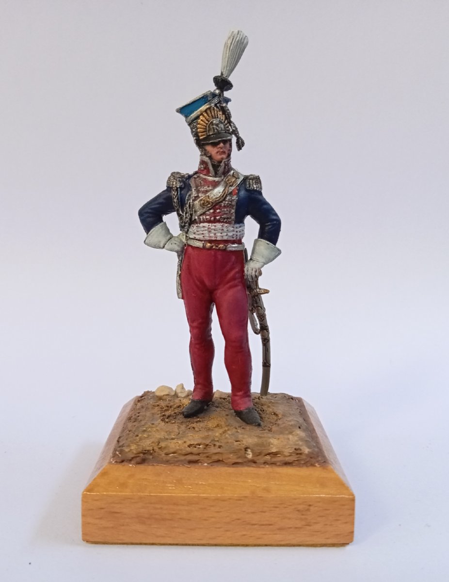 soldat de plomb, figurine peinture fine, Prince Poniatowski 1er Empire, Debersi
