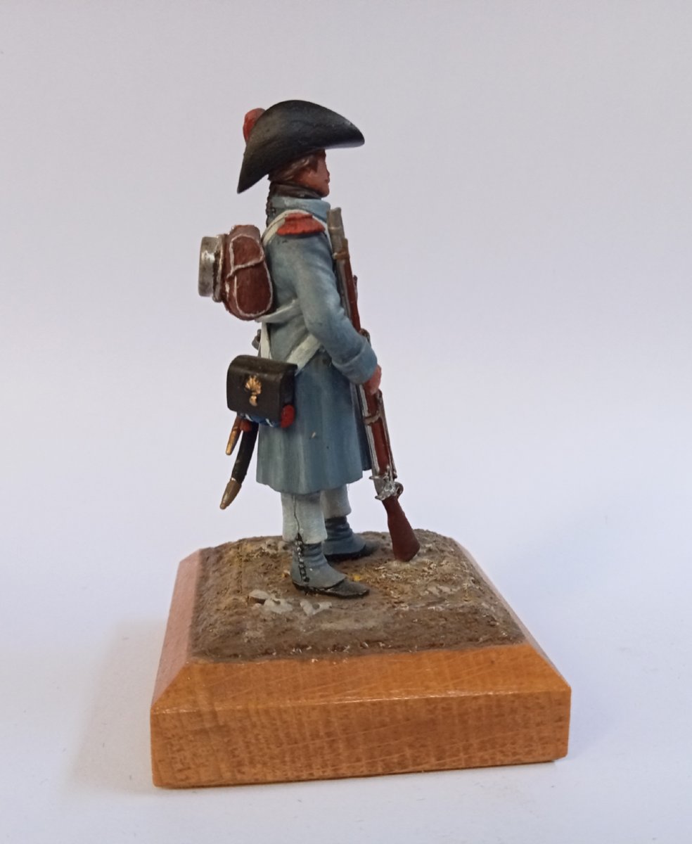 Lead Soldier, Finely Painted Figurine, Grenadier In Field Uniform From 1805 (first Empire), Debersi-photo-4