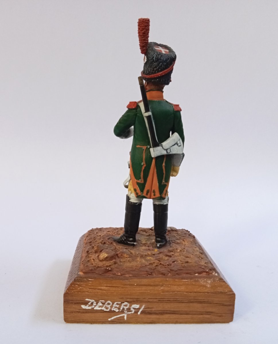 Lead Soldier, Finely Painted Figurine, Sapper Of The 28th Dragoon Regiment, 1809, First Empire, Debersi-photo-3