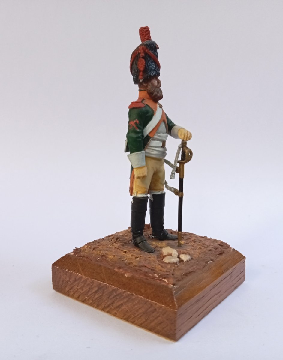 Lead Soldier, Finely Painted Figurine, Sapper Of The 28th Dragoon Regiment, 1809, First Empire, Debersi-photo-4