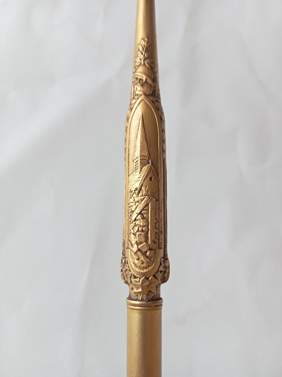 stylo porte-plume commémoratif du traité de Versailles 28 juin 1919 Susse Frères, WW1, écrin -photo-4