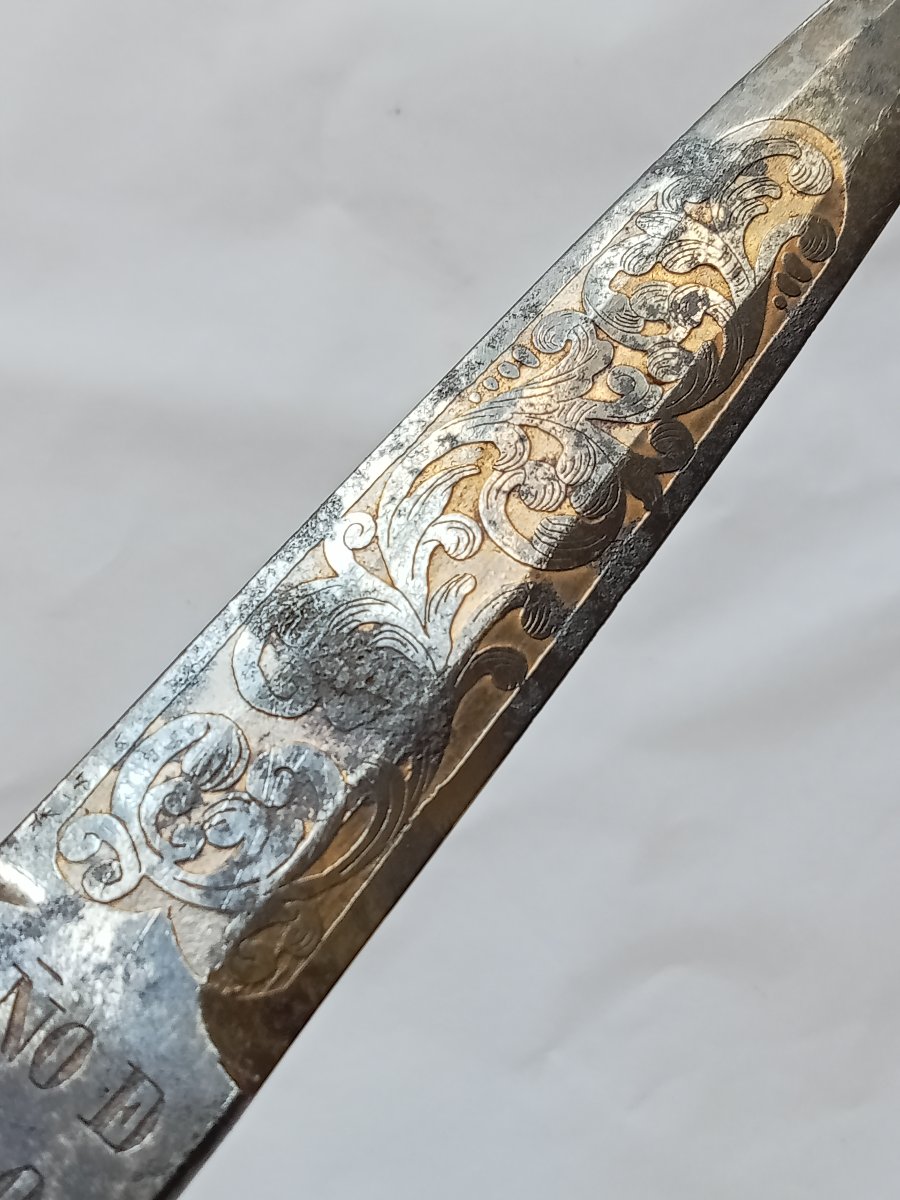 Spanish Hunting Dagger Known As A "baïonnette Bouchon," From Toledo, Dated 1860. 19th Century. Toledo-photo-3