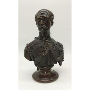 buste bronze Général Edgar NEY Prince de la Moskowa aide de camp Napoléon III Hussards 19e