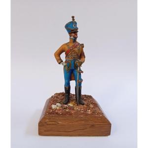 soldat de plomb, figurine peinture fine, Aide de camp du Maréchal Soult 1er Empire, Debersi
