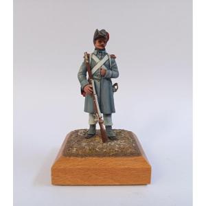 soldat de plomb, figurine peinture fine, Grenadier en tenue de campagne 18051er Empire, Debersi