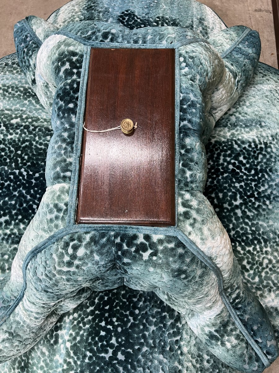 Napoleon III Round Bench – Hotel / Lobby – Paris, Circa 1870-photo-5