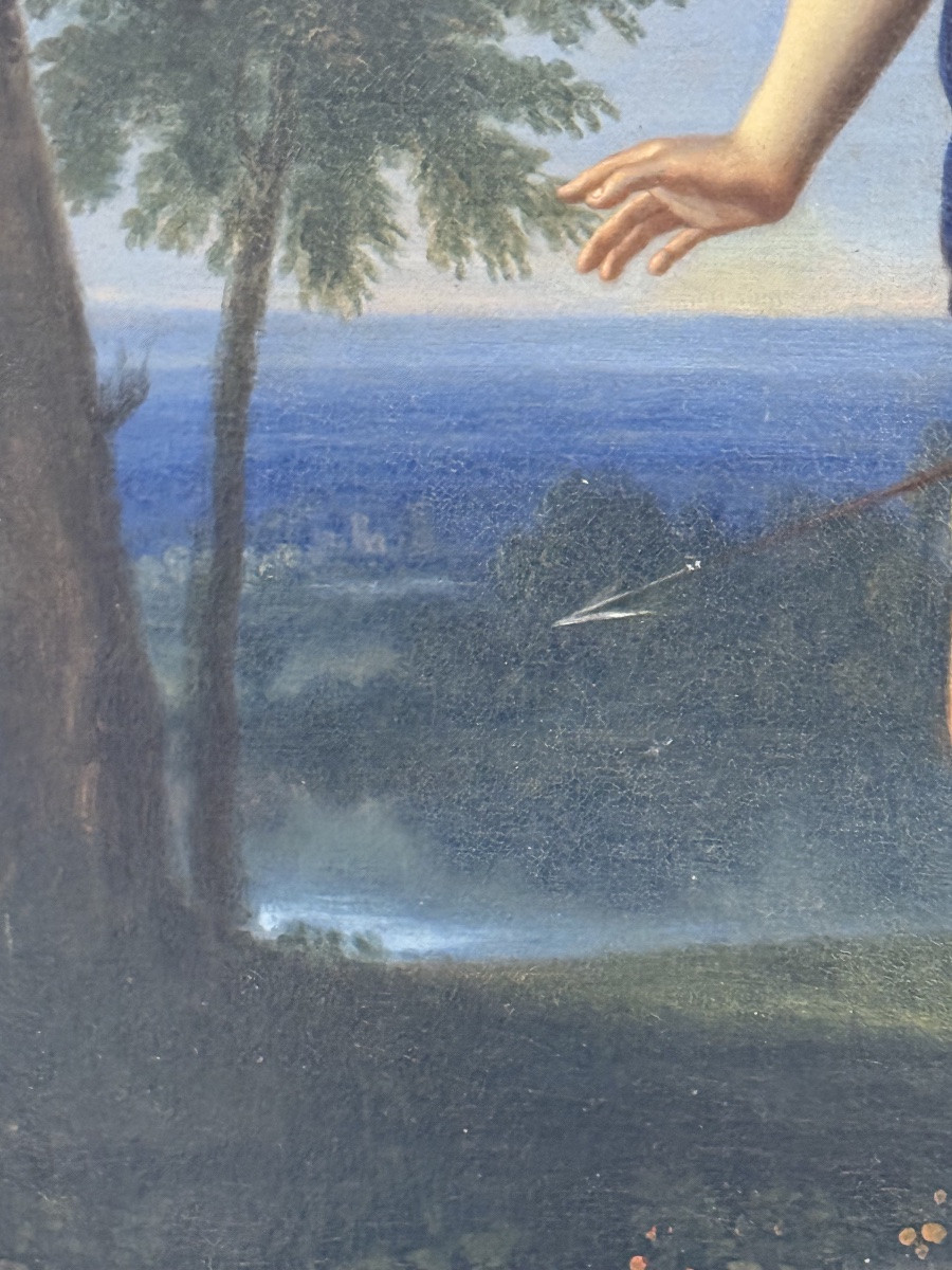Apollon Et Daphné, tableau huile sur toile, XVIe-photo-2