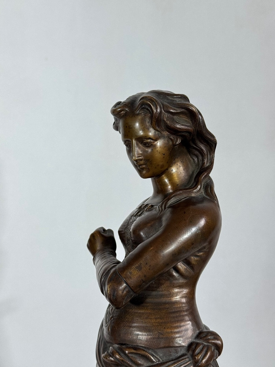 Jeanne Hachette, Bronze Susse Frères France, 19th-photo-5