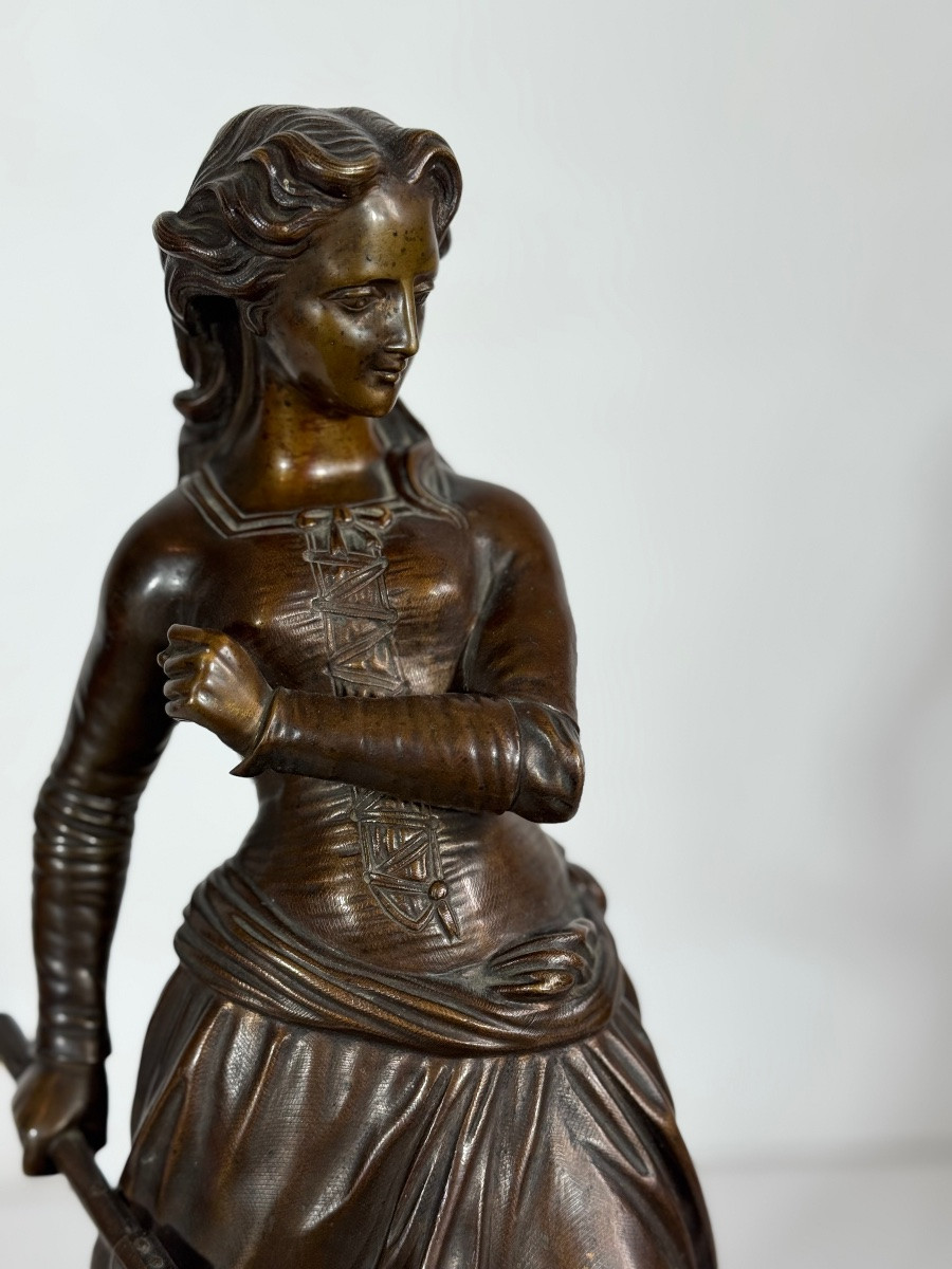 Jeanne Hachette, Bronze Susse Frères France, 19th-photo-6