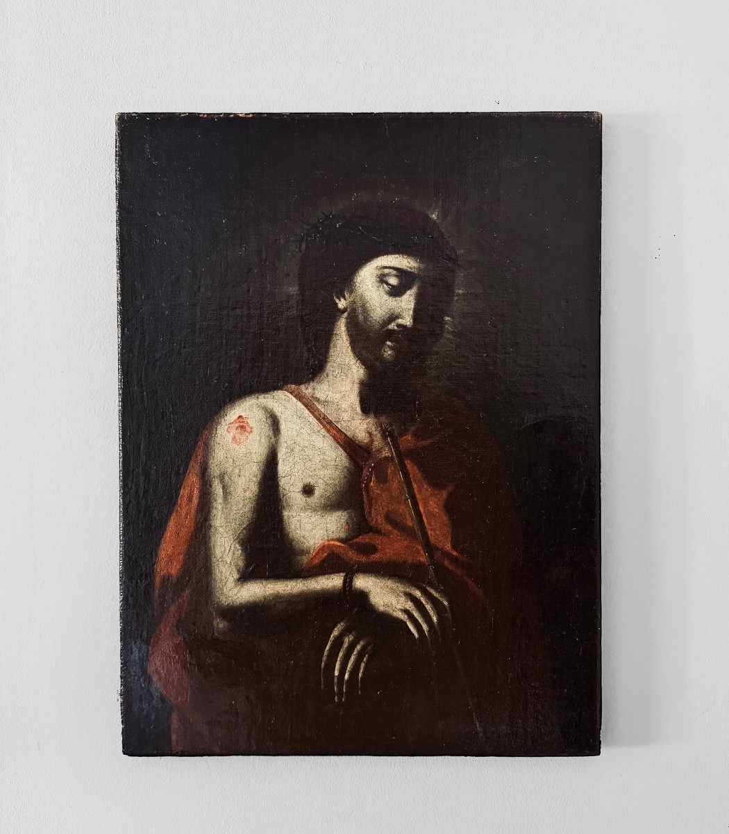 Ecce Homo, Oil On Canva - Italian School, 17th