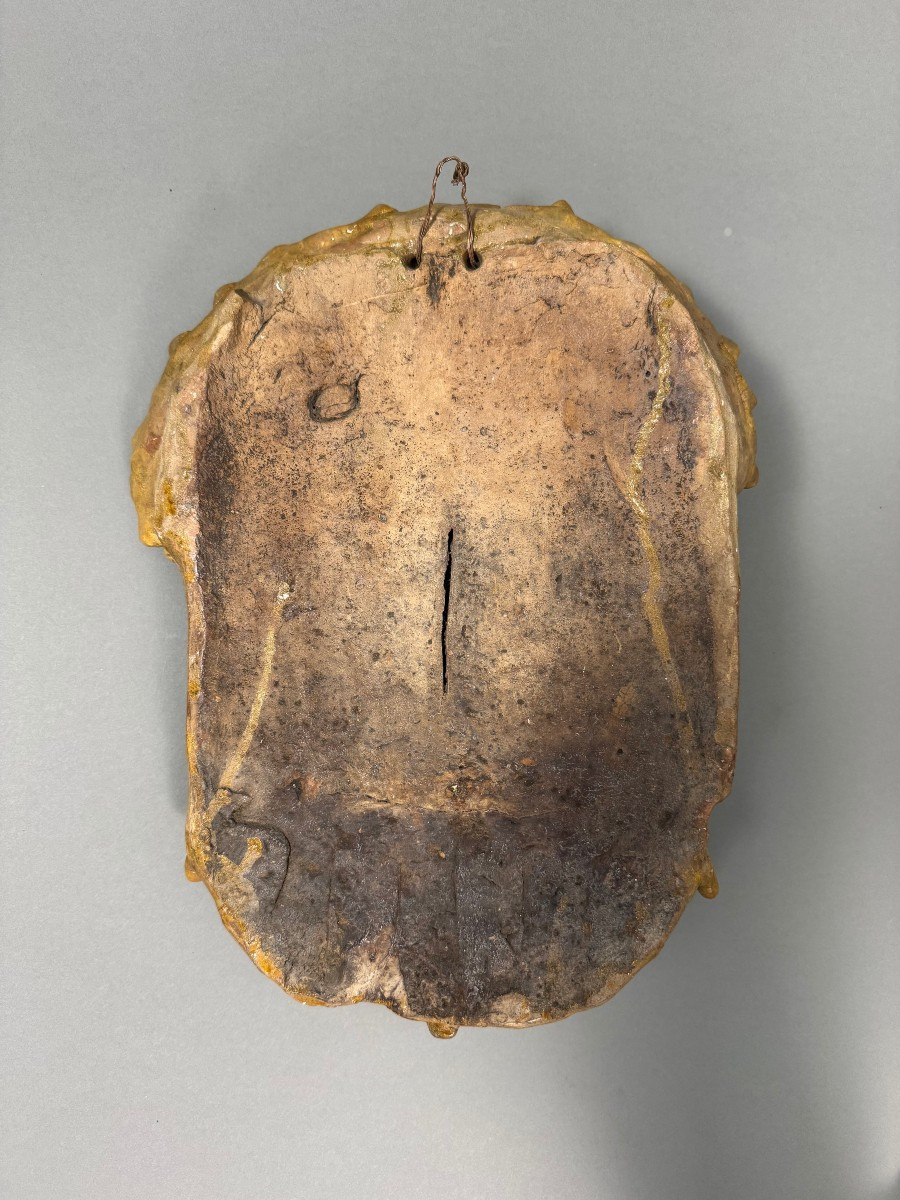 Rare bénitier hispano-mauresque en terre cuite - XVIIIe siècle-photo-5