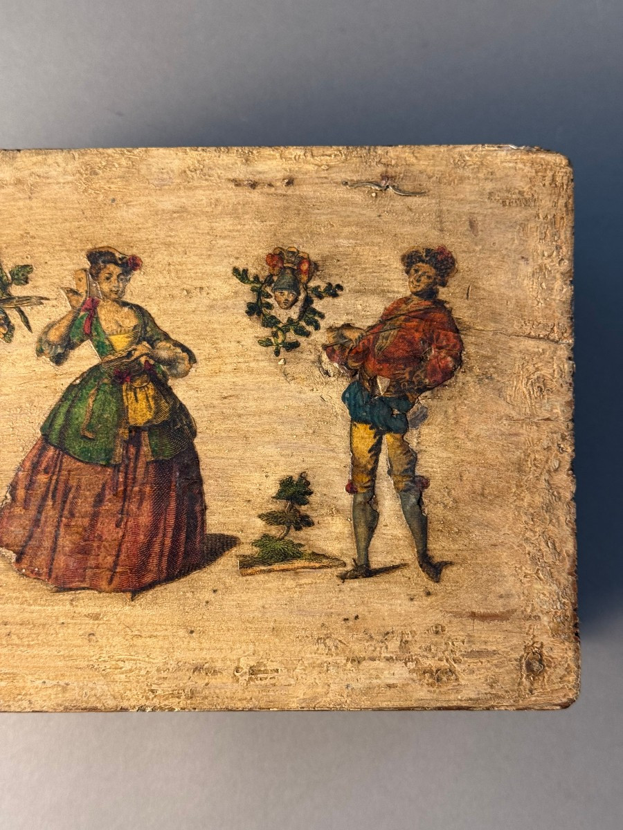 Coffret en laque pauvre - XVIIIe siècle-photo-1