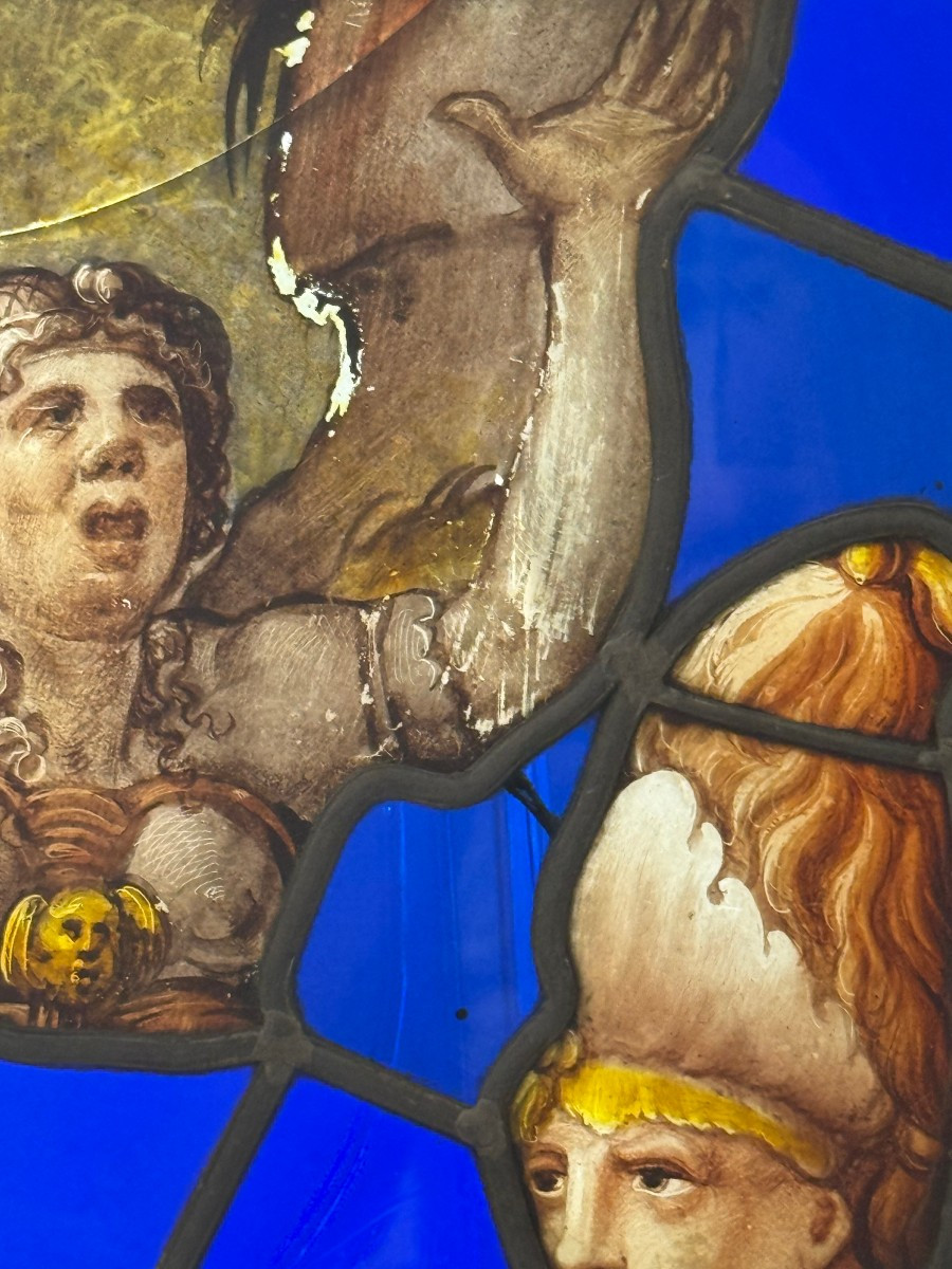 Fragments de verre peint - XVIe siècle-photo-6