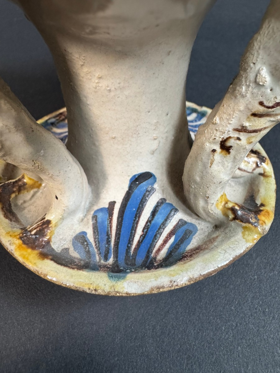 Laertina Majolica Salt Cellar - Second Half Of The 18th Century-photo-7