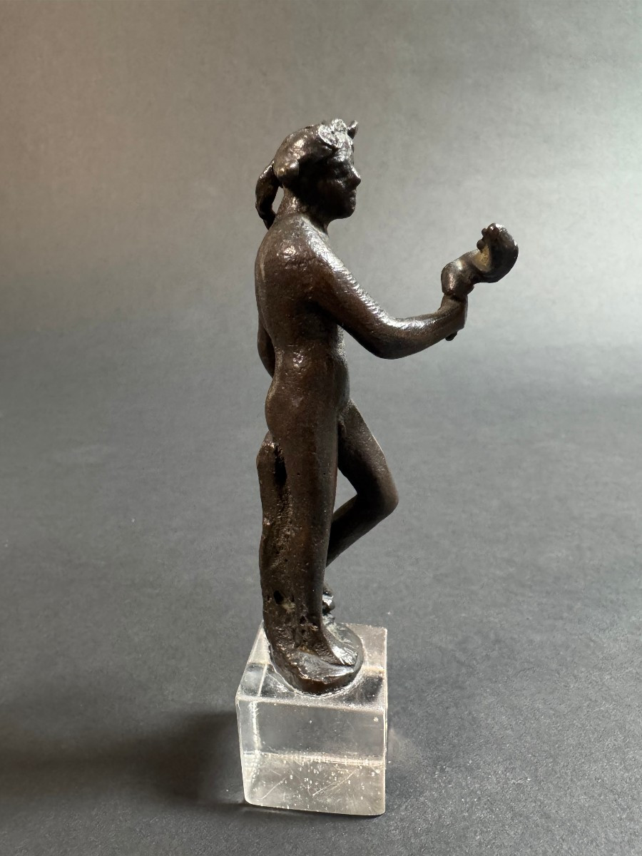 Petite sculpture florentine en bronze représentant un satyre - XVIe siècle-photo-6