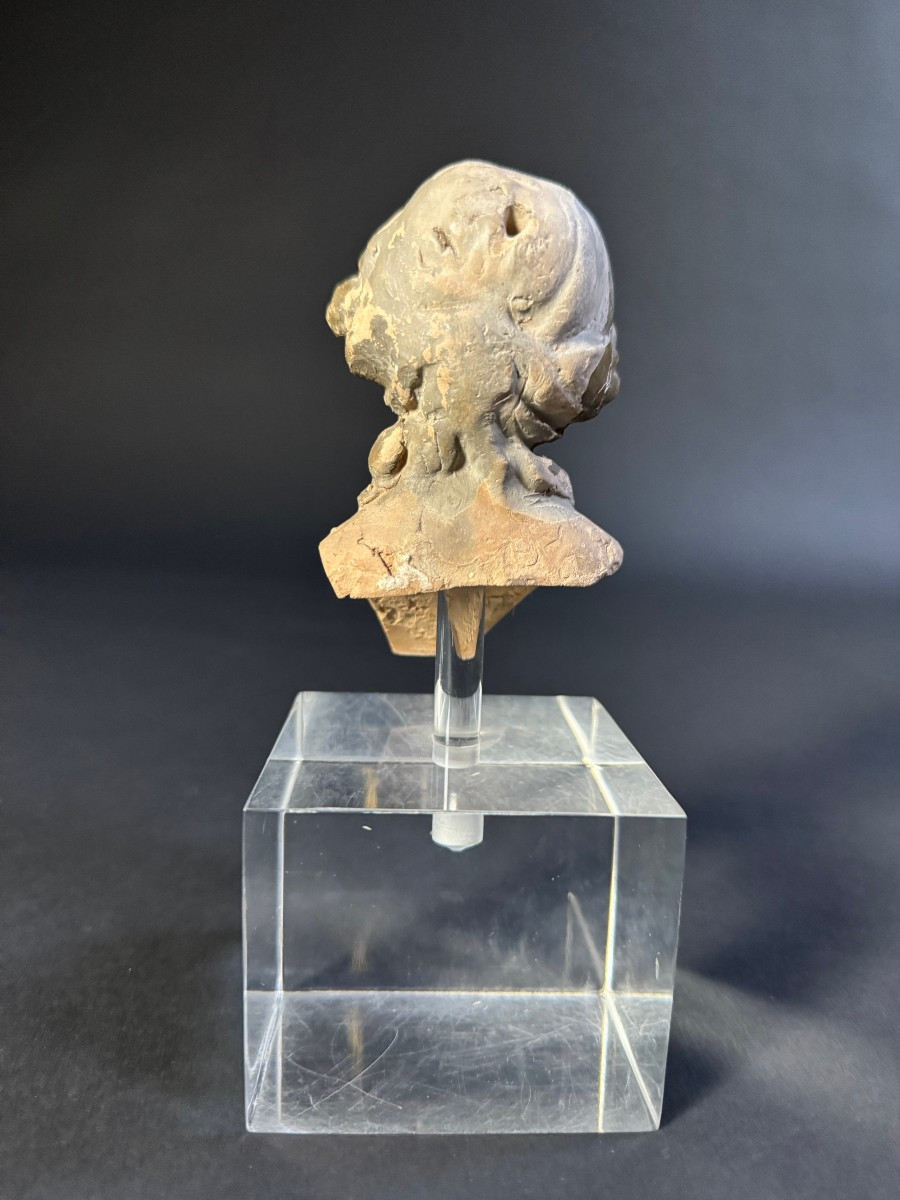 Tête d'une marionnette de crèche napolitaine - fin du XVIIIe siècle-photo-2