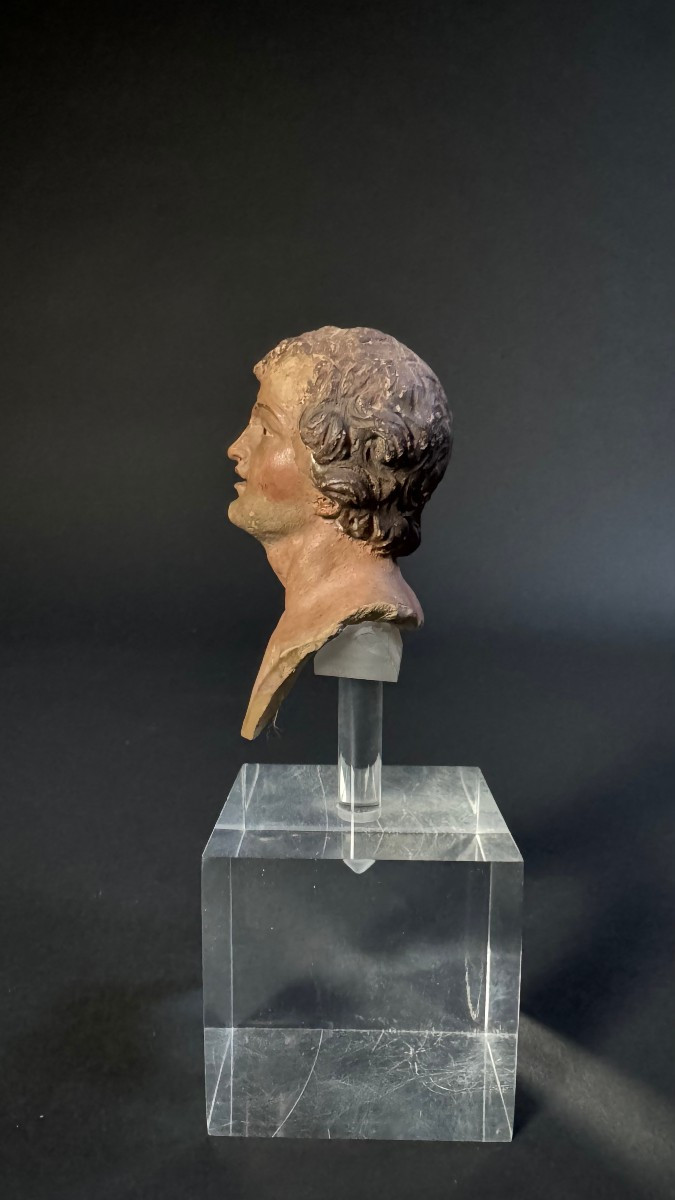 Head Of A Neapolitan Nativity Scene Puppet - Late 18th Century-photo-3