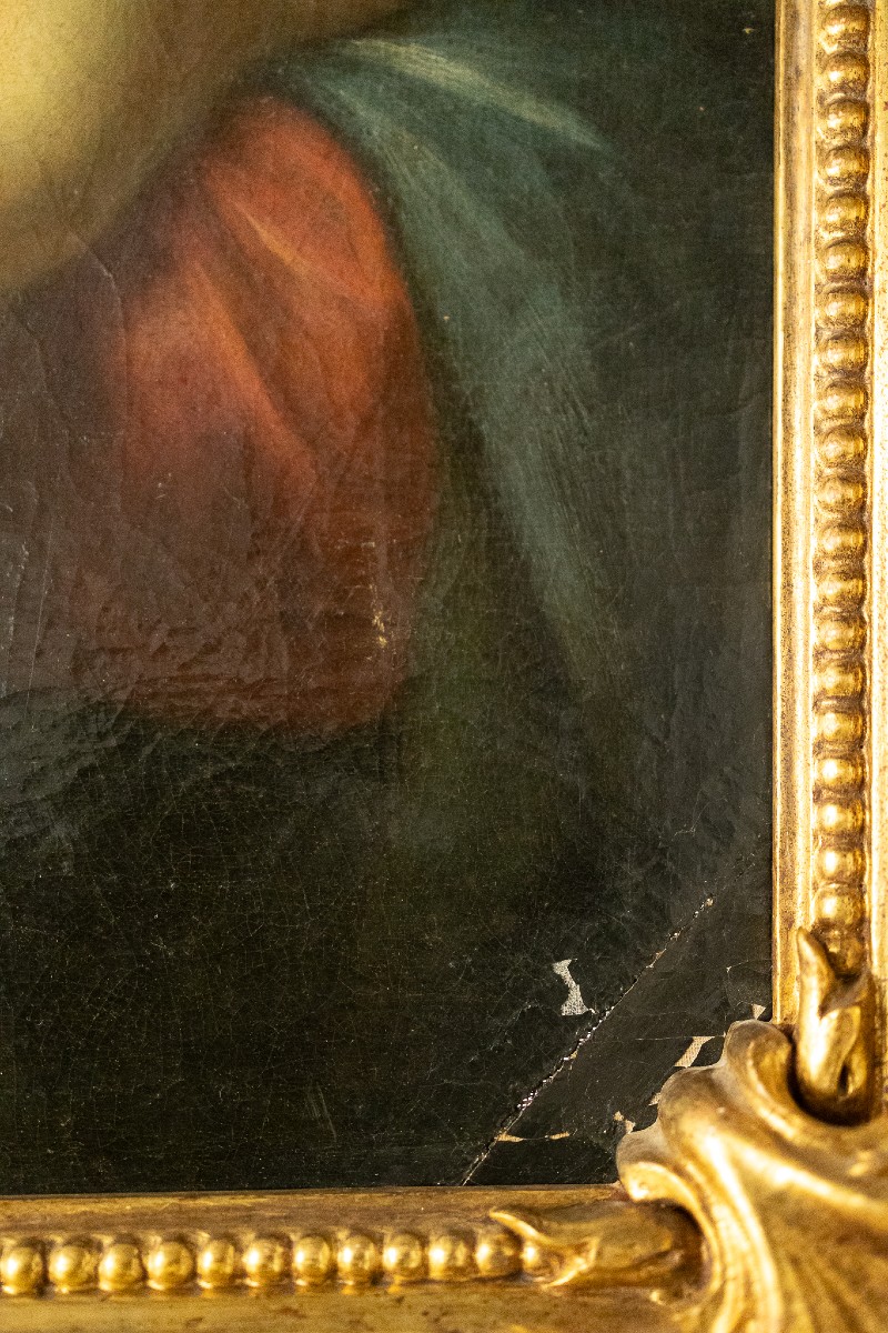 Francesco Botti (1640-1711), Tableau représentant la Vierge lisant - XVIIe siècle-photo-4