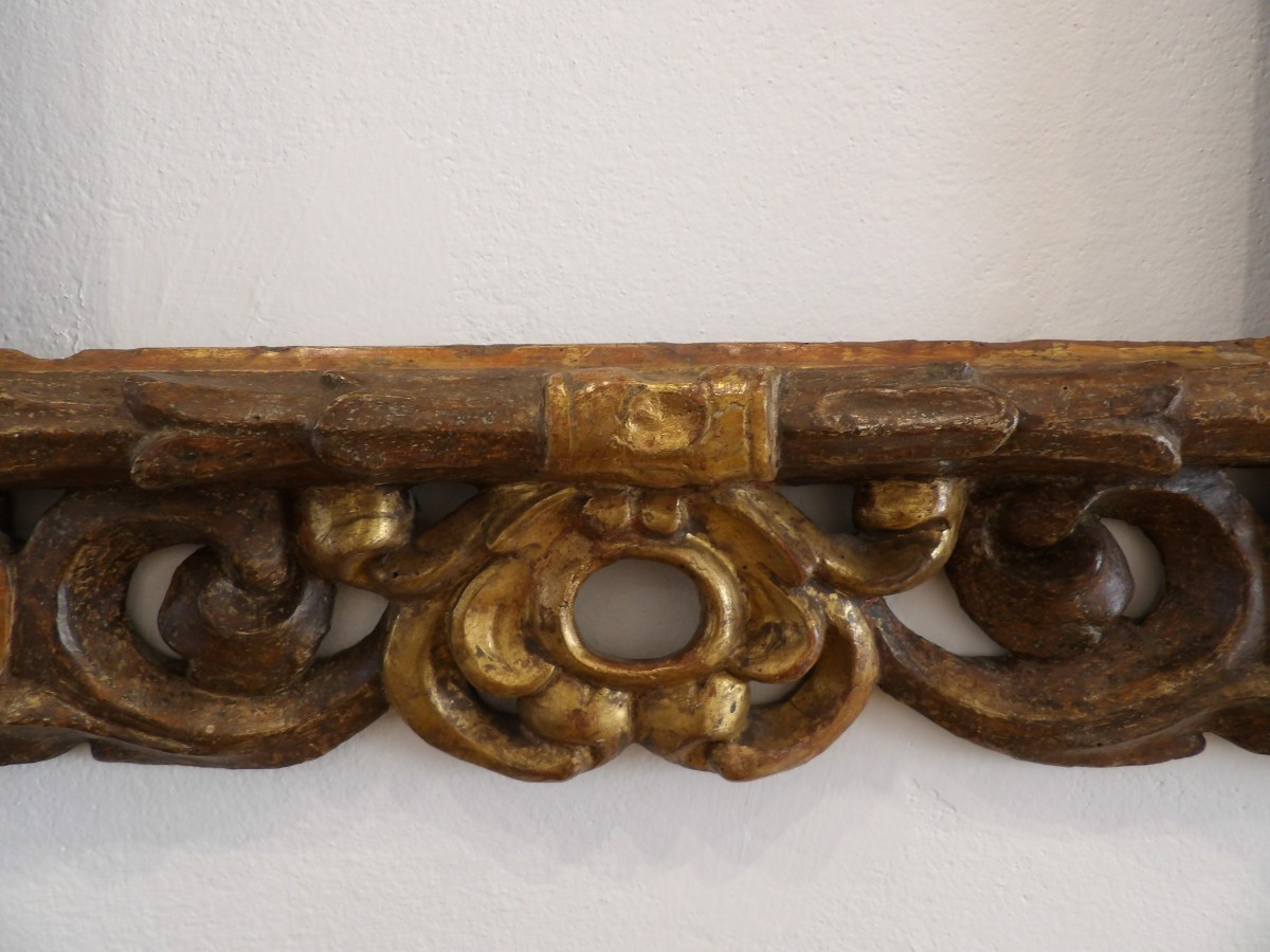 Cadre en bois doré et bronzé - XVIIe siècle, Italie centrale -photo-4