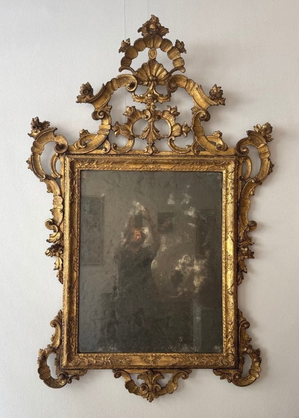 Miroir vénitien en bois doré - XVIIIe siècle