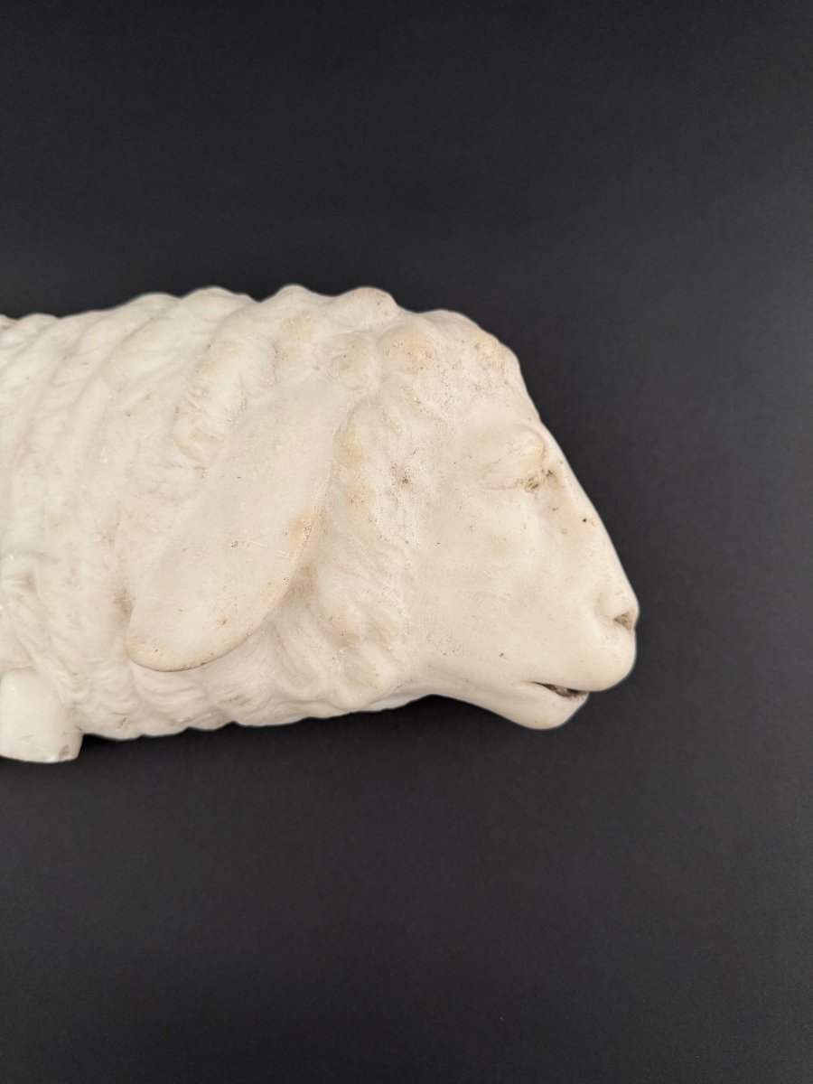 Marble Fragment Depicting A Lamb—17th Century. Tuscany -photo-4