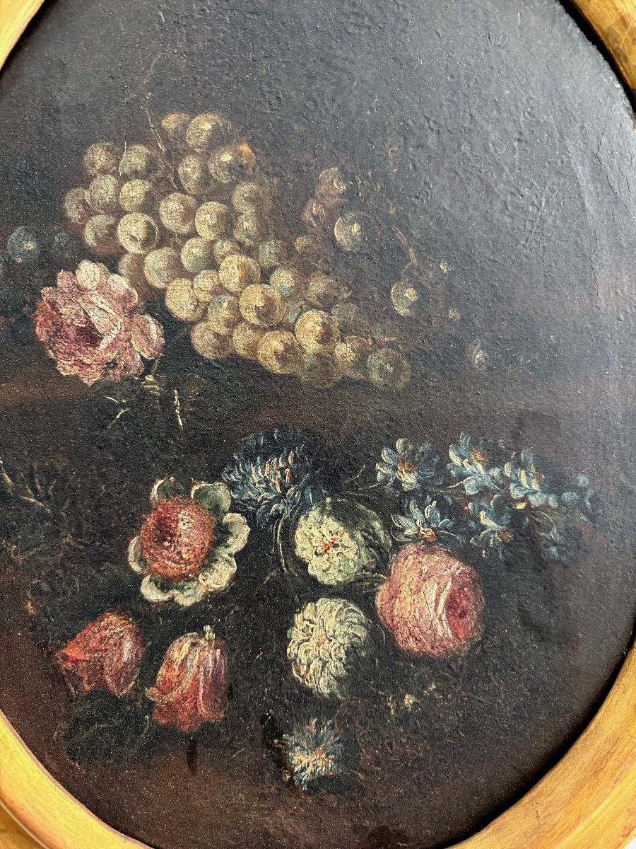 Oil Painting On Canvas Depicting A Still Life—18th Century. Italy -photo-4