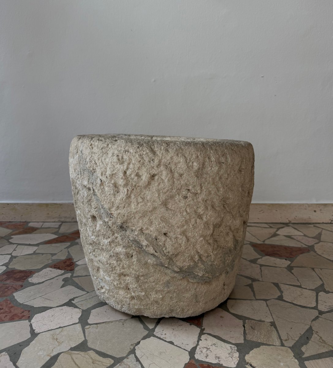 Large Stone Mortar—17th Century. Italy -photo-4