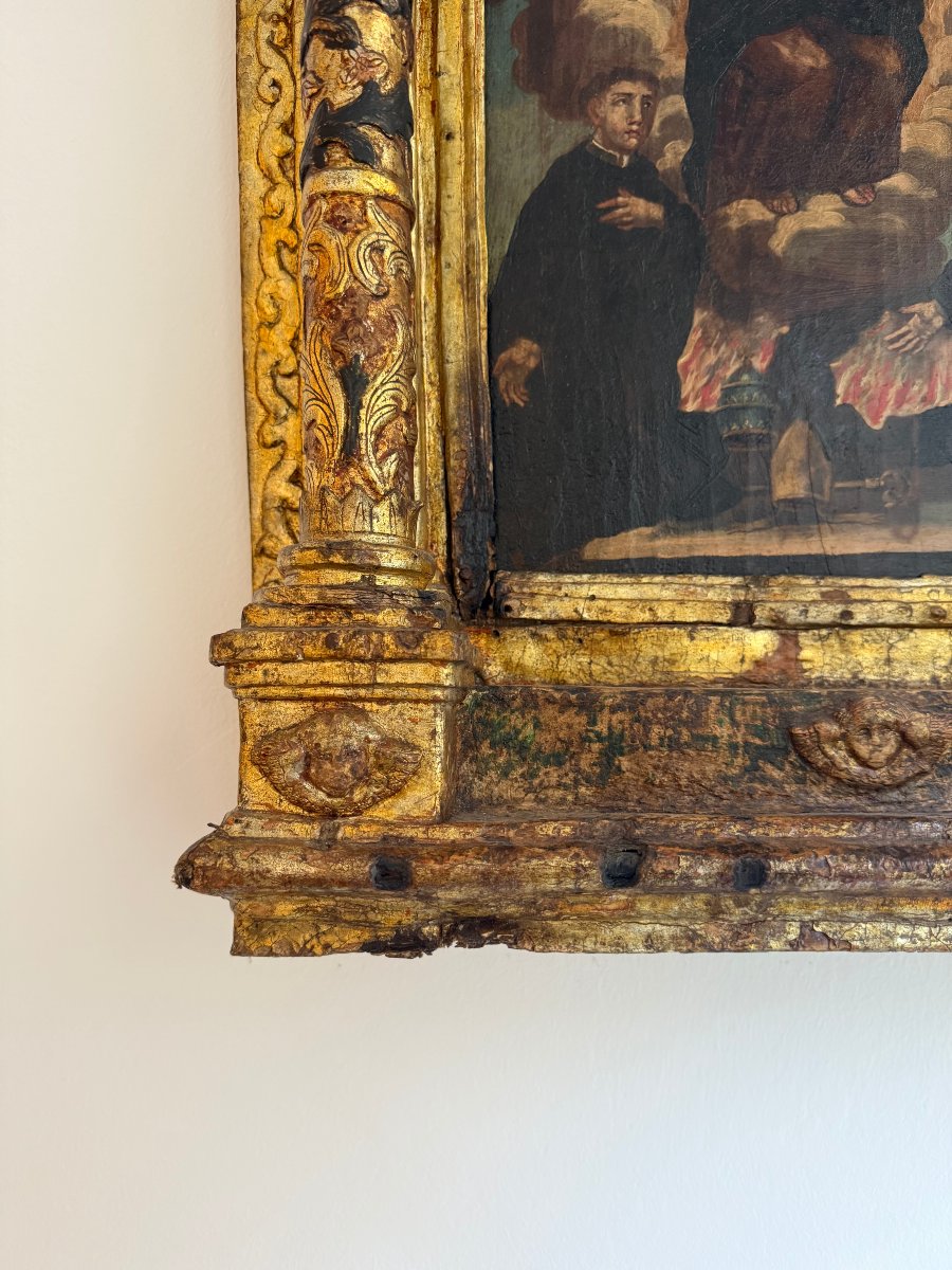 Aedicule With A Painting On A Panel - Early 17th Century. Central Italy.-photo-1