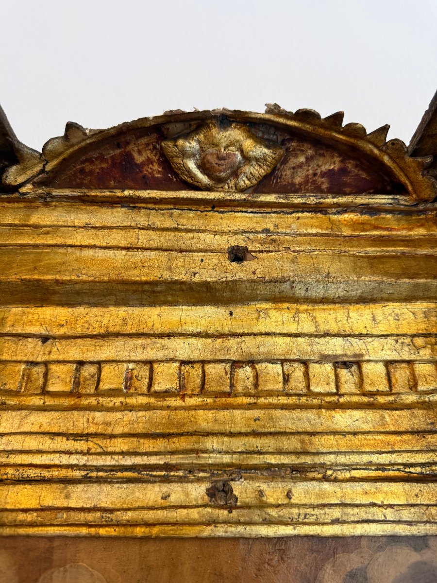 Aedicule With A Painting On A Panel - Early 17th Century. Central Italy.-photo-6