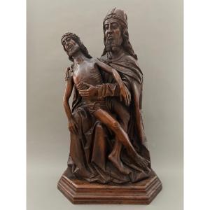 Dieu le Père tenant les restes de Jésus dans ses bras - fin du XVe siècle - Allemagne